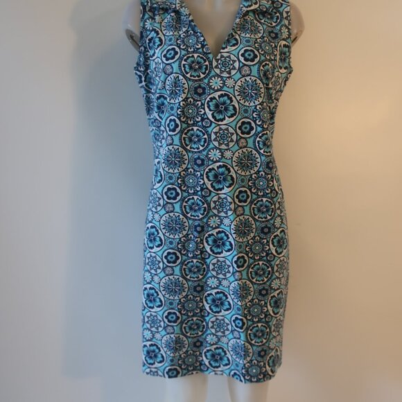 Womens Shag Boutique Blue, Turg Sleeveless Dress 6 - Picture 7 of 10